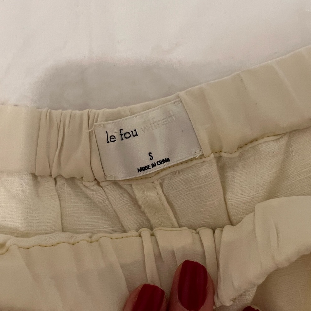 Aritzia wilfred le fou shorts size small linen - Picture 4 of 4